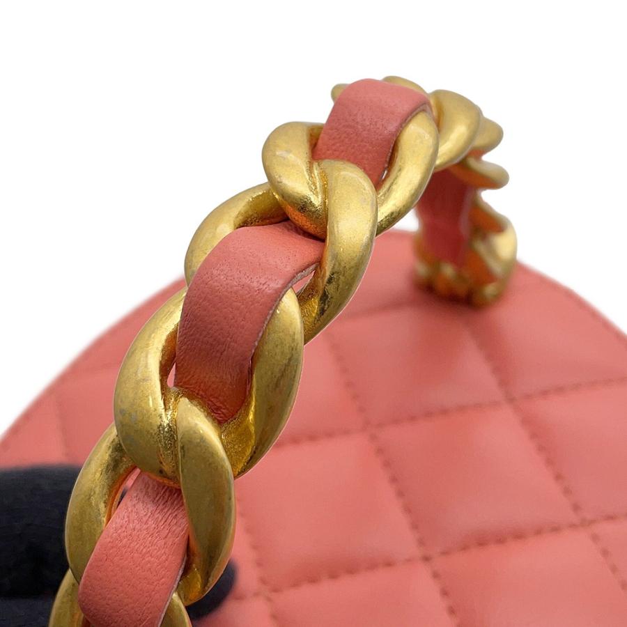 シャネル チェーンショルダーバッグ ココマーク マトラッセ トップハンドル バニティ CHANEL 【安心保証】_8