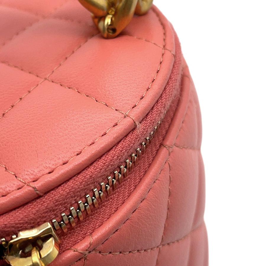 シャネル チェーンショルダーバッグ ココマーク マトラッセ トップハンドル バニティ CHANEL 【安心保証】_9