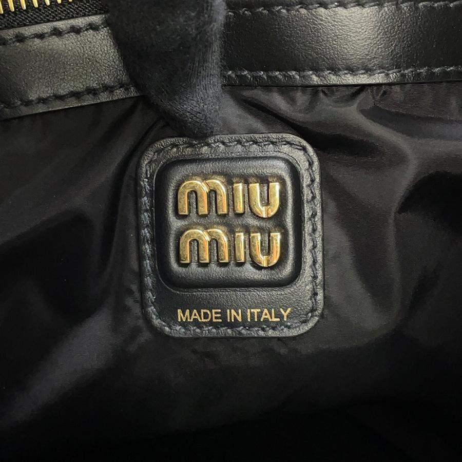 ミュウミュウ ショルダーバッグ ホーボーバッグ レザー 5BC155 MIUMIU