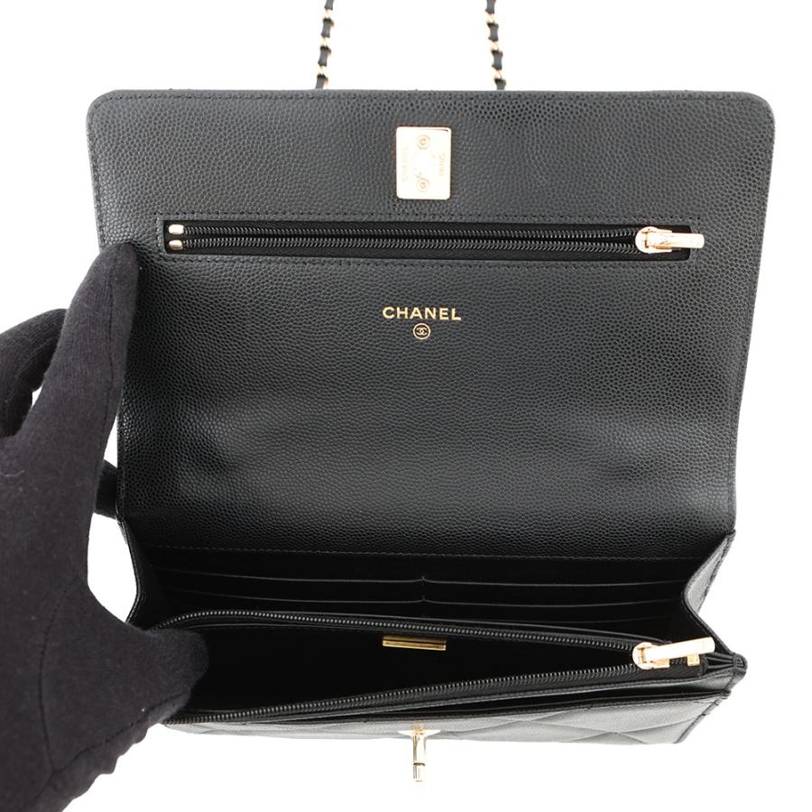 CHANELココマークマトラッセ財布 シャネル チェーンウォレット マトラッセ ココマーク AP4931 CHANEL