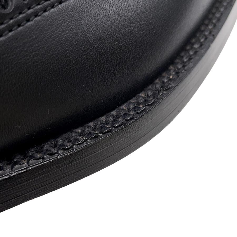 エルメス ブーツ サイドゴア パンチング レザー メンズサイズ43 HERMES