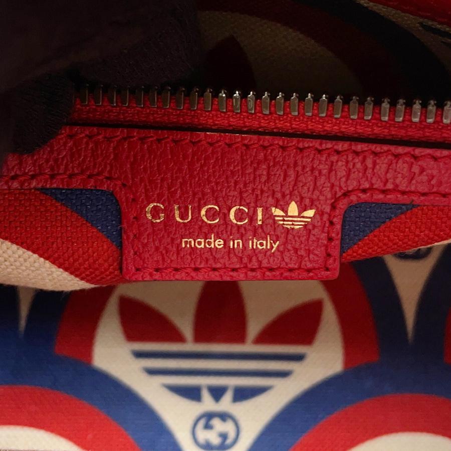 グッチ ショルダーバッグ アディダスコラボ ロゴ レザー 702427 GUCCI