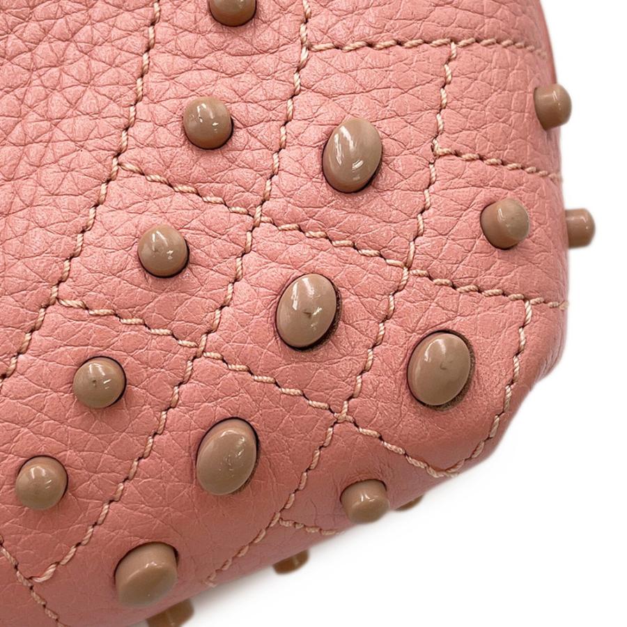 美品☆　TOD'S　3way　ウェーブ　スタッズ　リュック　ショルダーバッグ トッズ リュックサック ウェーブ バックパック レザー TOD'S 3way