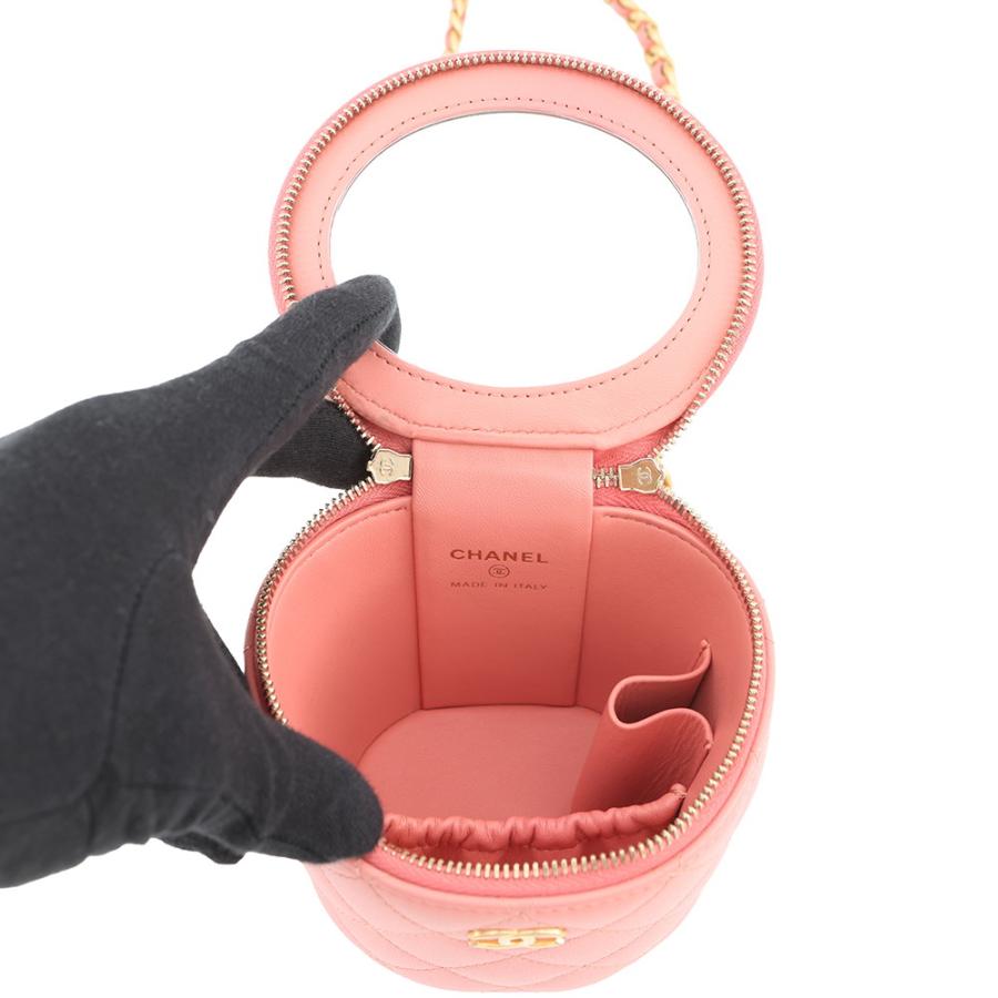 シャネル チェーンショルダーバッグ ココマーク マトラッセ トップハンドル バニティ CHANEL 【安心保証】_4