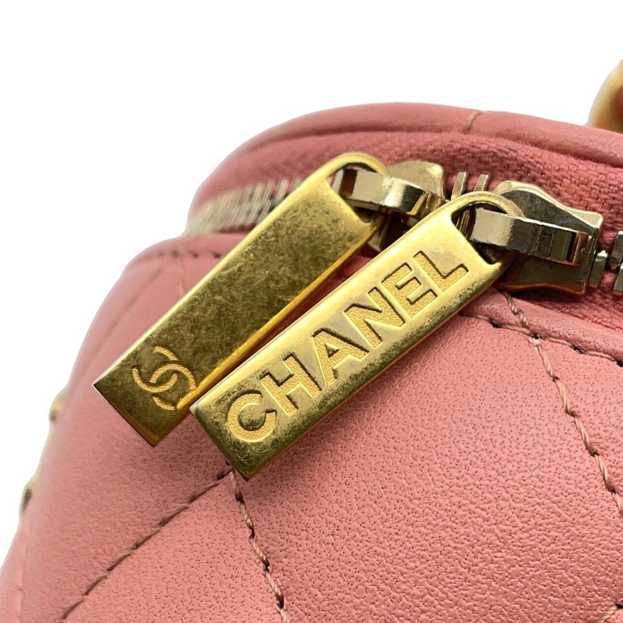 シャネル チェーンショルダーバッグ ココマーク マトラッセ トップハンドル バニティ CHANEL 【安心保証】_8