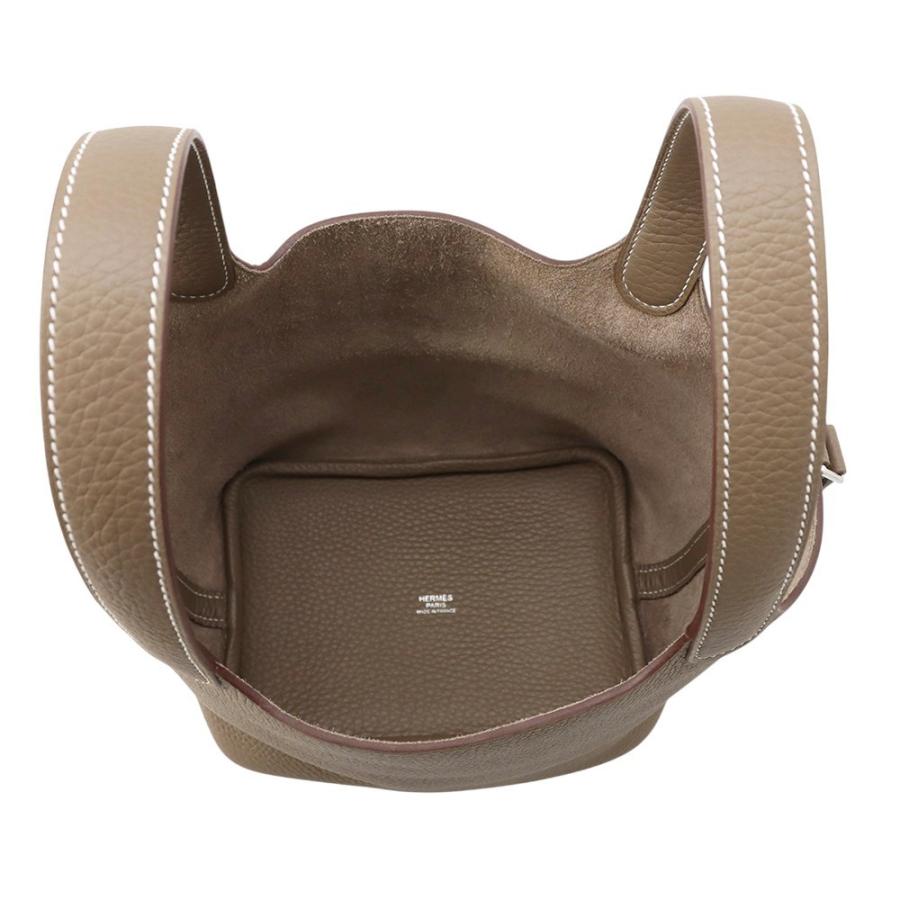 エルメス ハンドバッグ ピコタンロックPM エトゥープ/シルバー金具