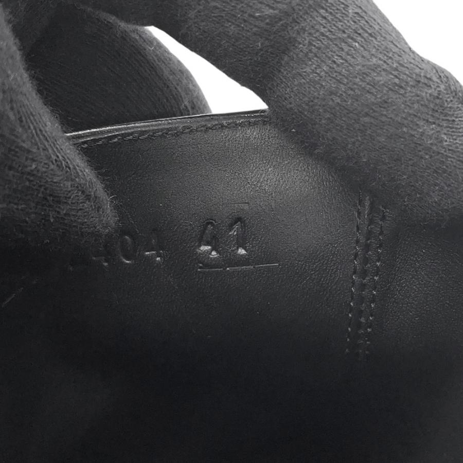 エルメス ショートブーツ ジェフ レザー メンズサイズ41 HERMES 靴 黒