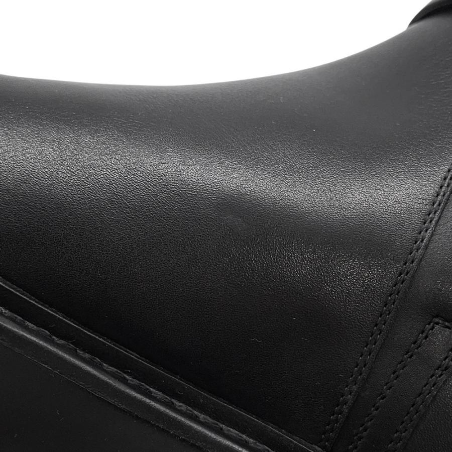 エルメス ショートブーツ ジェフ レザー メンズサイズ41 HERMES 靴 黒