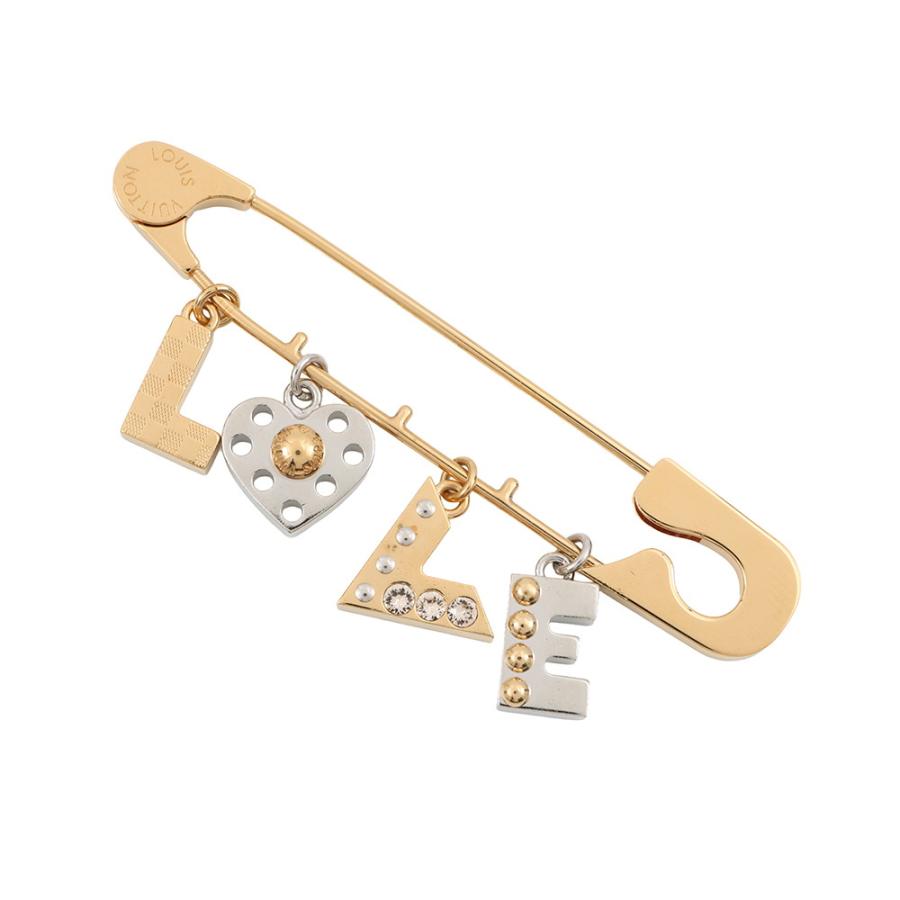 ルイヴィトン ブローチ LOVE 安全ピンモチーフ M67035 LOUIS VUITTON