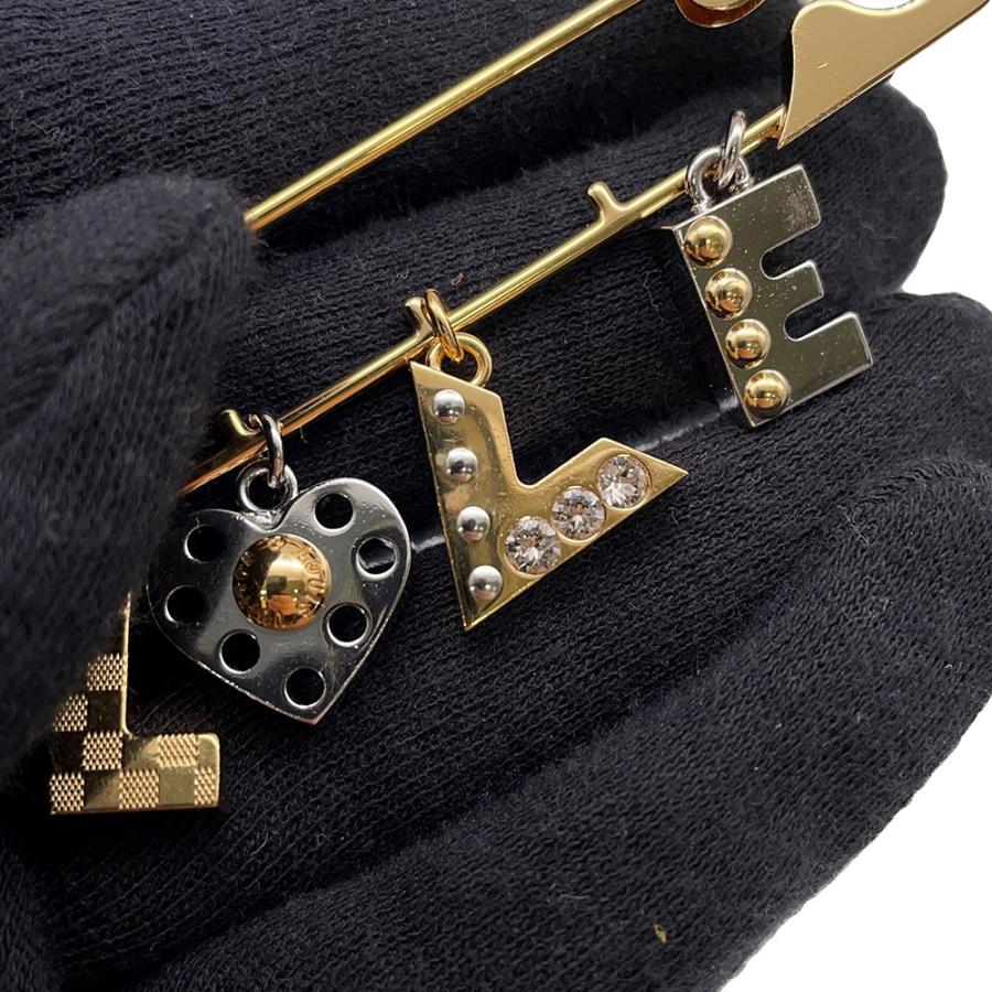 ルイヴィトン ブローチ LOVE 安全ピンモチーフ M67035 LOUIS VUITTON