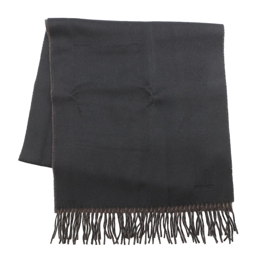 エルメス マフラーレクトヴェルソ リバーシブル ブラック/カフェ