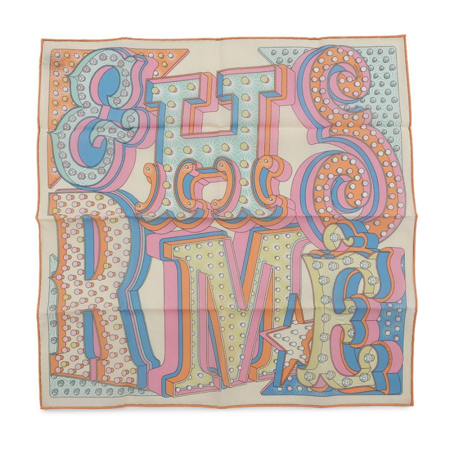 新品　HERMES エルメス　ガヴロッシュ　カレ45　エレクトリック　コットン エルメス スカーフ カレ45 ガヴロッシュ エレクトリック コットン