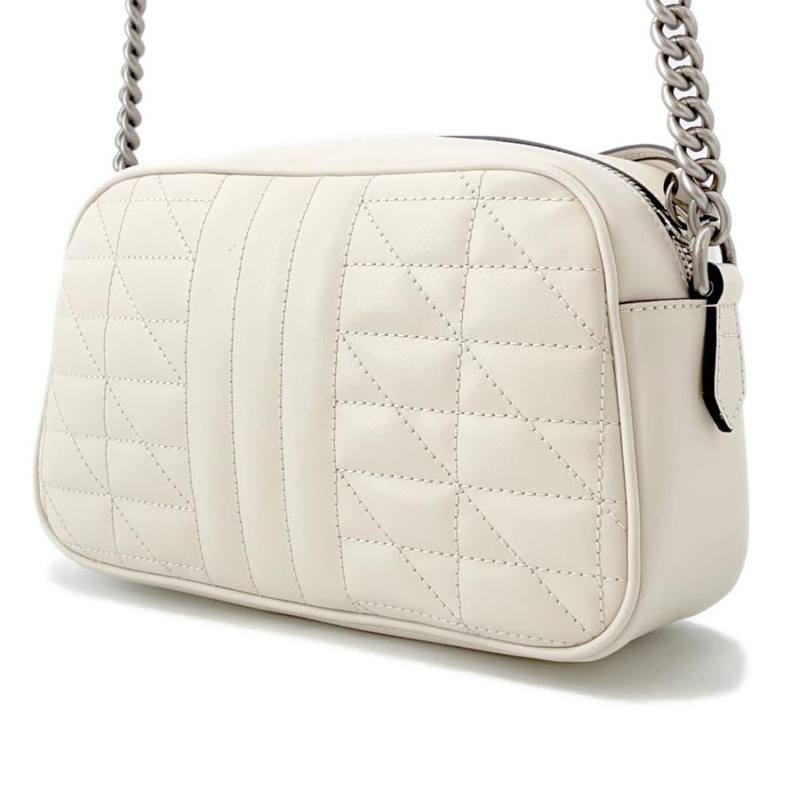 グッチ ショルダーバッグ GGマーモント キルティング スモール レザー 846312 GUCCI バッグ 白 アウトレット品 グッチ ショルダーバッグ GGマーモント キルティング スモール レザー