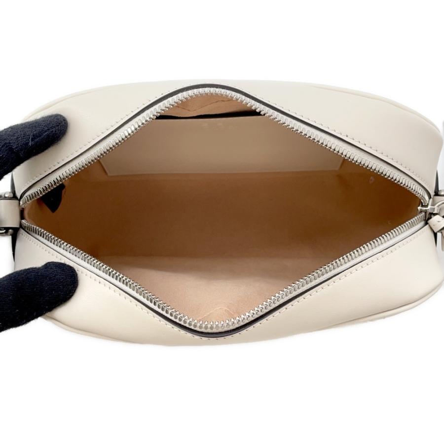 グッチ ショルダーバッグ GGマーモント キルティング スモール レザー 846312 GUCCI バッグ 白 アウトレット品 グッチ ショルダーバッグ GGマーモント キルティング スモール レザー