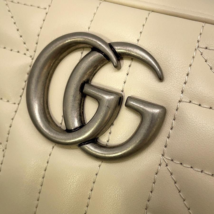 グッチ ショルダーバッグ GGマーモント キルティング スモール レザー