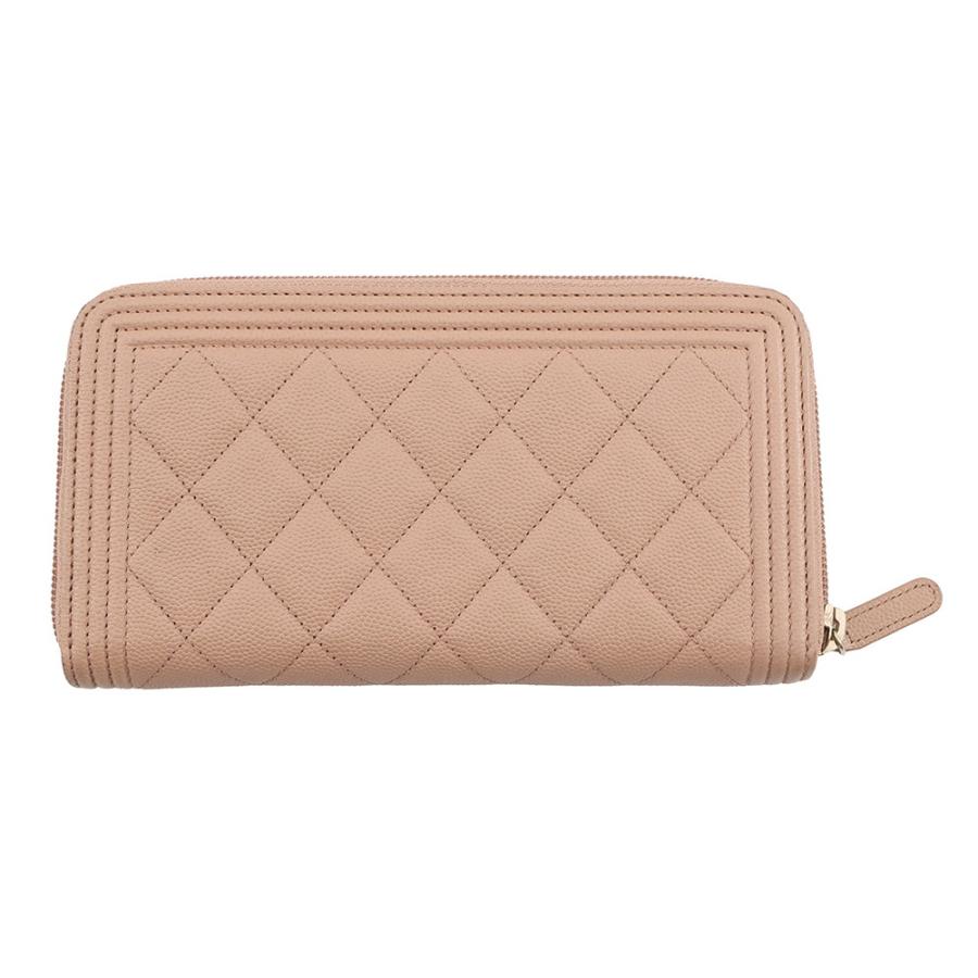 シャネル 長財布 ボーイシャネル ココマーク マトラッセ ラウンドジップウォレット A80815 CHANEL ラウンドファスナー 【安心保証】の画像