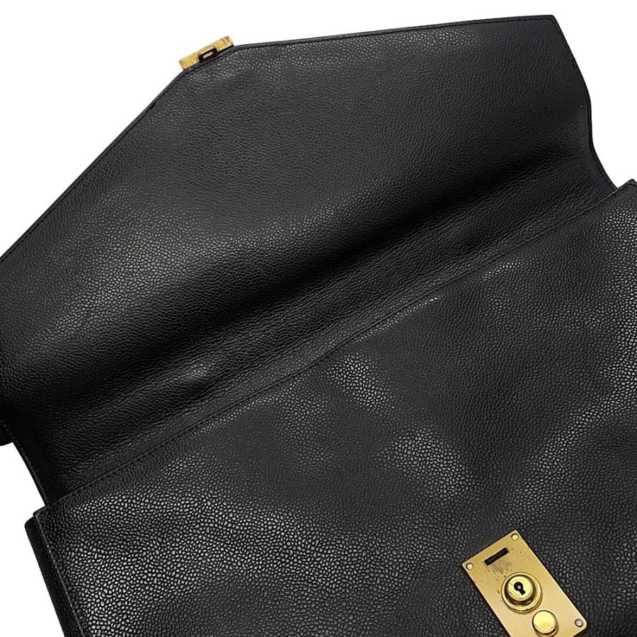 シャネル ビジネスバッグ キャビアスキン CHANEL バッグ ブリーフ