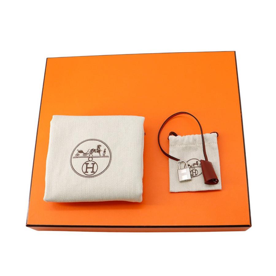 エルメス エールバッグジップPM ルージュセリエ/シルバー金具 トワル