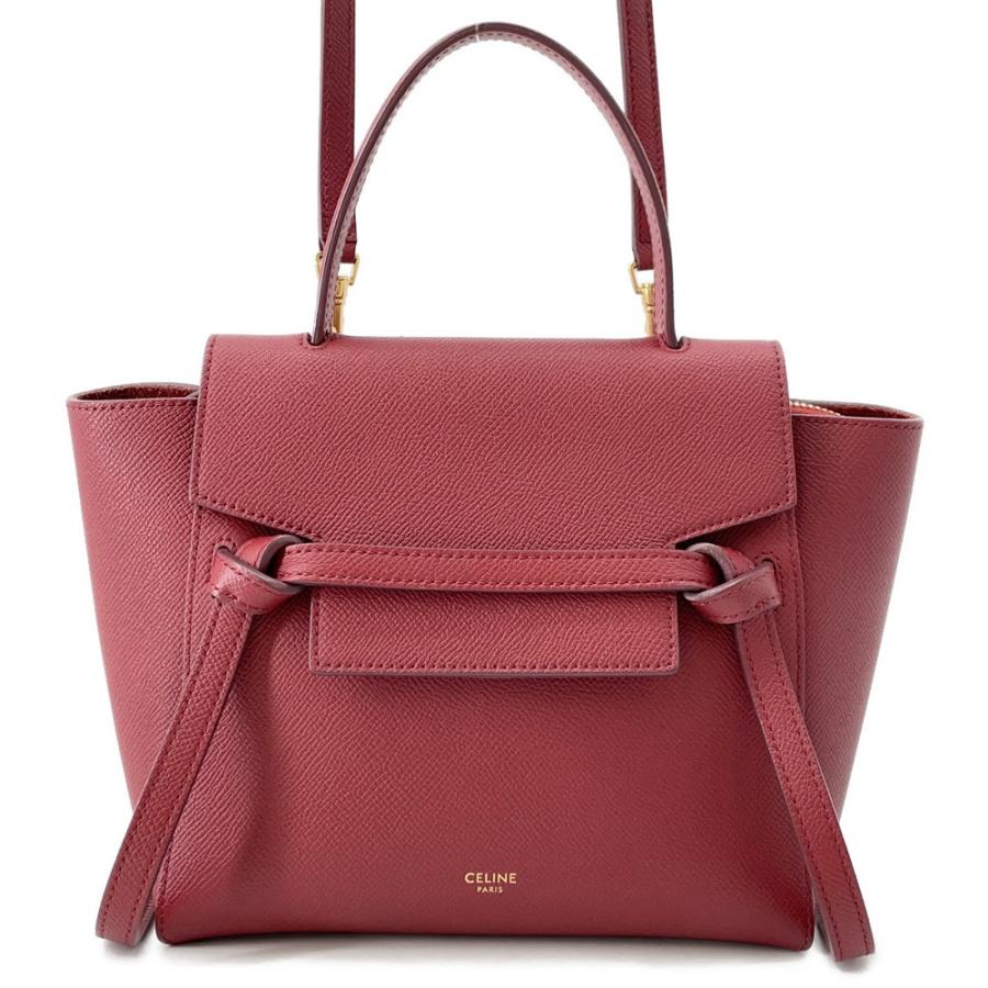 セリーヌ　ハンドバッグ セリーヌ ハンドバッグ ベルトバッグ ナノ レザー 189003 CELINE 2way