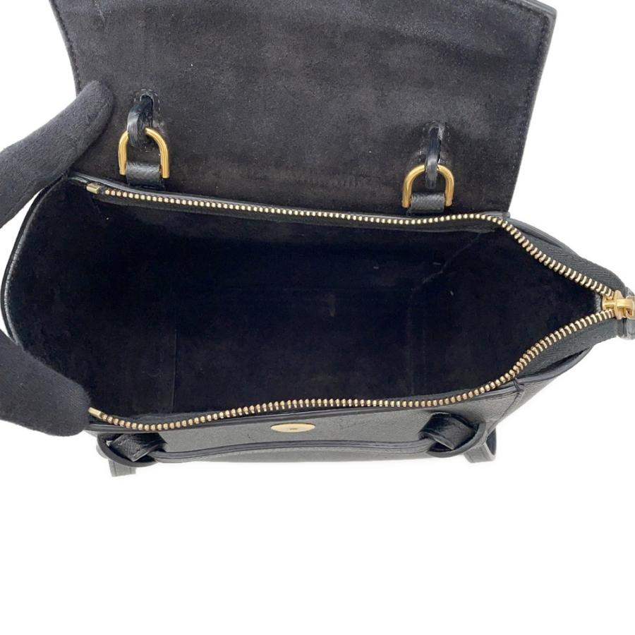 セリーヌ ハンドバッグ ベルトバッグ ナノ 189003 CELINE 2way 黒