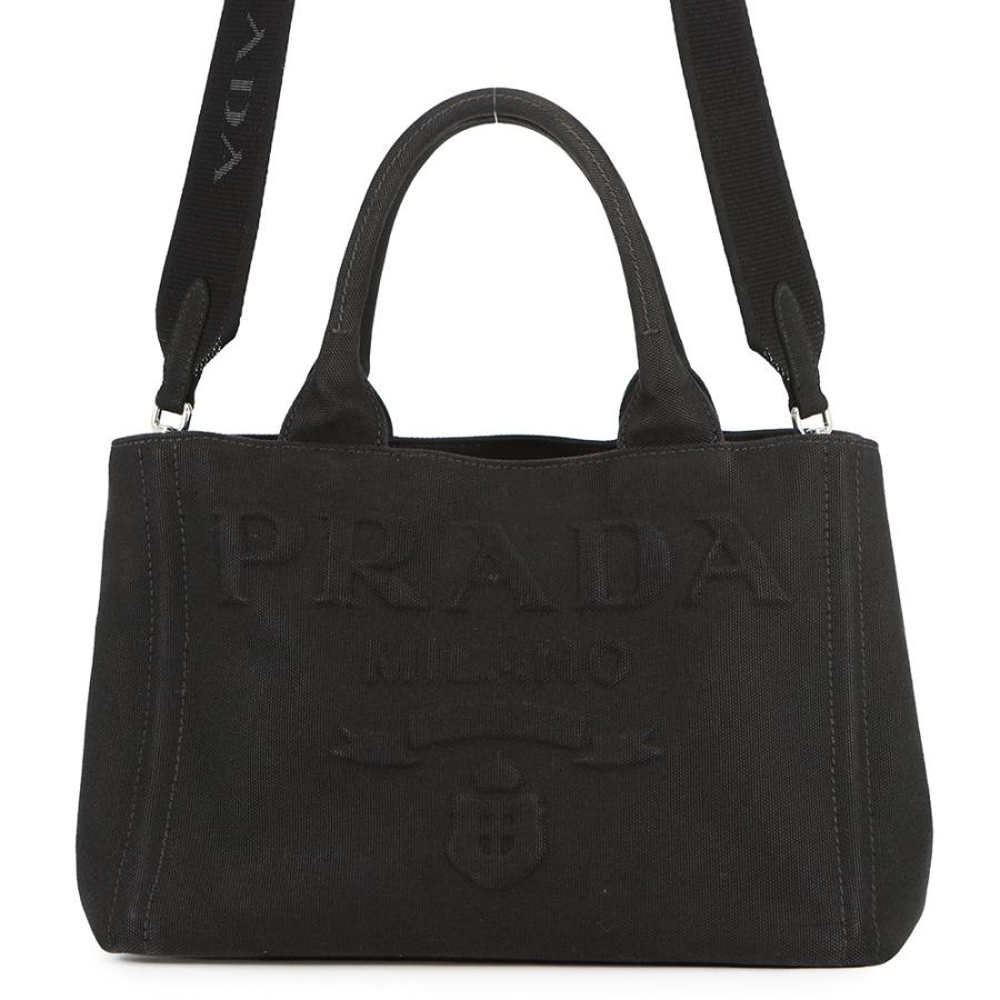 プラダ トートバッグ カナパ CANAPA キャンバス 1BG439 PRADA 2way 黒 