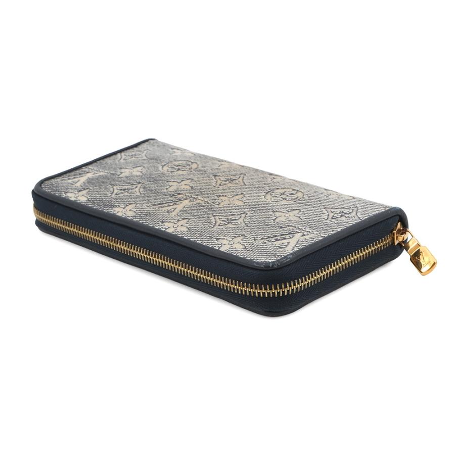 ルイヴィトン LOUIS VUITTON ジッピーウォレット M82468 モノグラムジャカード 長財布 ネイビー 美品 ルイヴィトン 長財布 モノグラム・ジャカード ジッピー・ウォレット