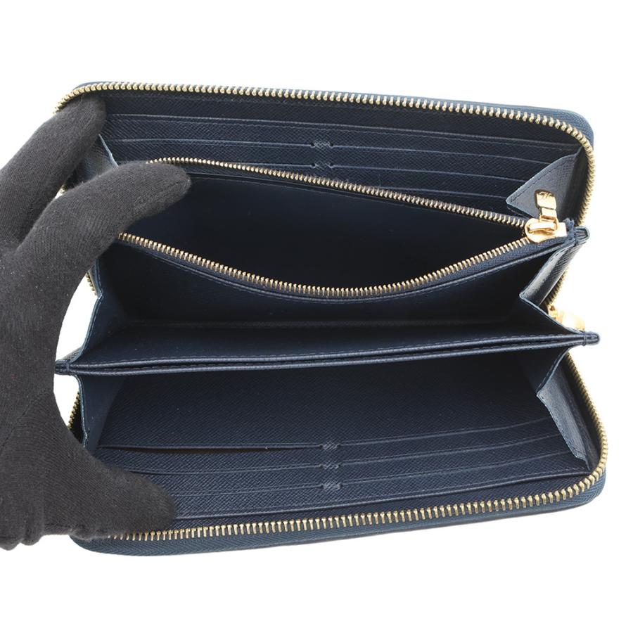 ルイヴィトン LOUIS VUITTON ジッピーウォレット M82468 モノグラムジャカード 長財布 ネイビー 美品 ルイヴィトン 長財布 モノグラム・ジャカード ジッピー・ウォレット