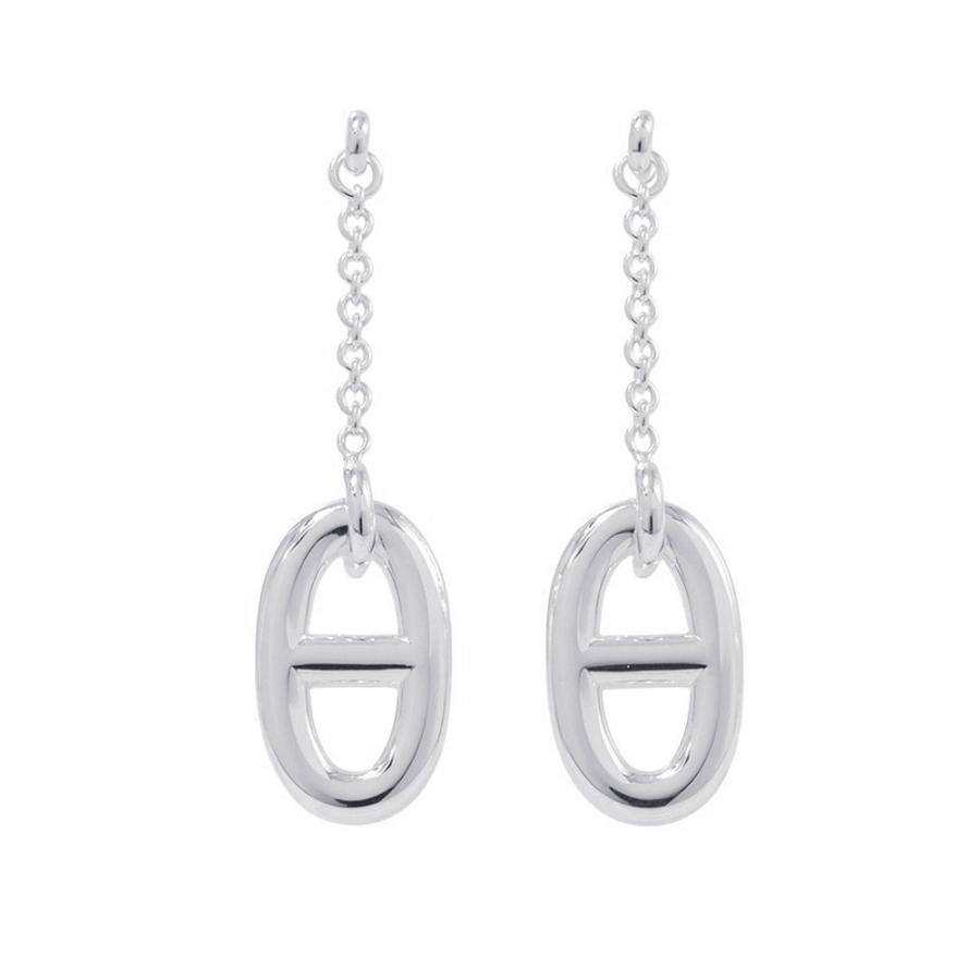 エルメス ピアス シェーヌダンクル ファランドール MM Earrings SV925