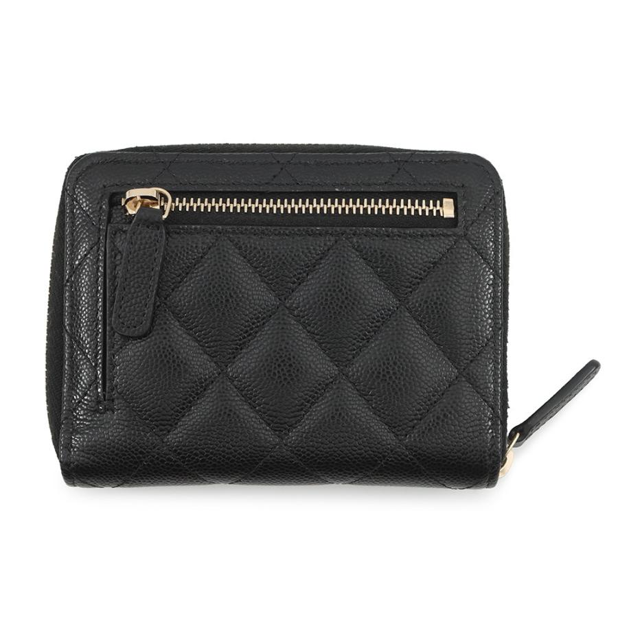 シャネル 二つ折り財布 マトラッセ スモールウォレット ココマーク キャビアスキン AP4652 CHANEL 財布 黒 シャネル 二つ折り財布 マトラッセ スモールウォレット ココマーク