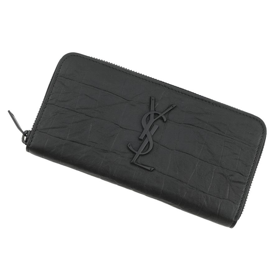 サンローラン 長財布 YSL カサンドラ ラウンドファスナー A601 Vステ イヴサンローラン 長財布 YSL カサンドラ ラウンドファスナー クロコ型