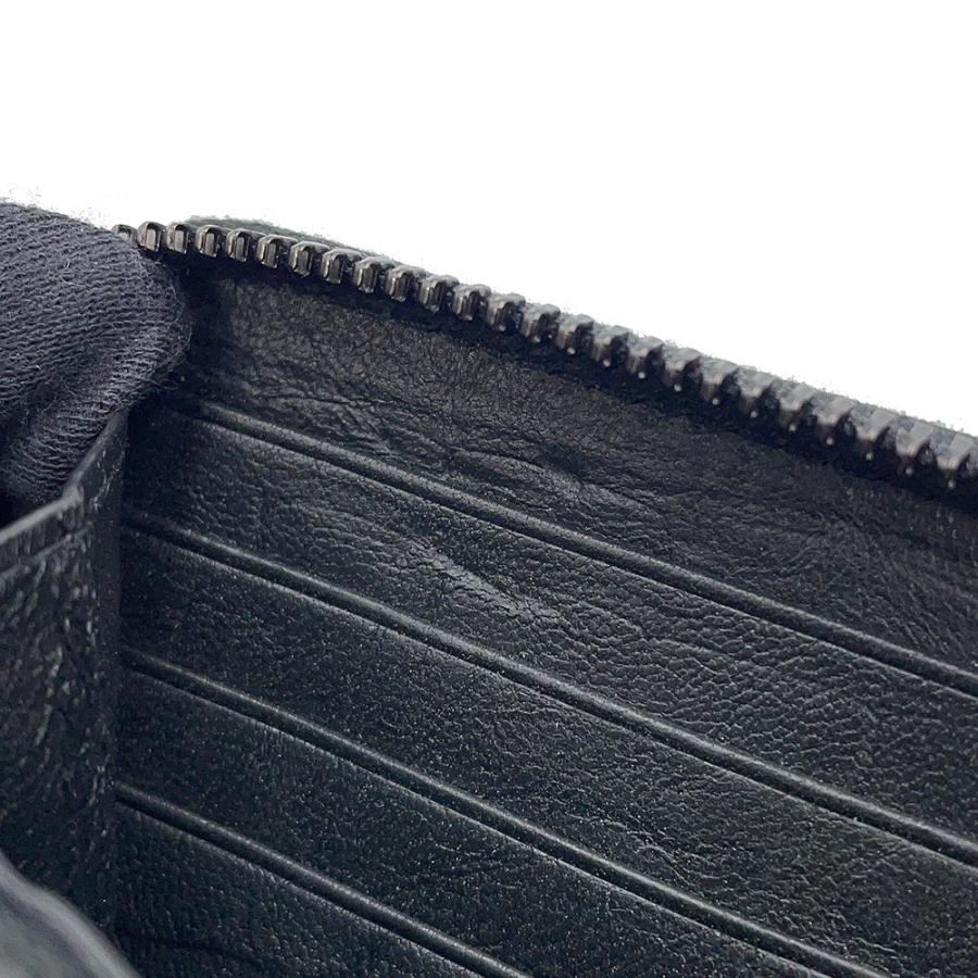 イヴサンローラン 長財布 YSL カサンドラ ラウンドファスナー クロコ型