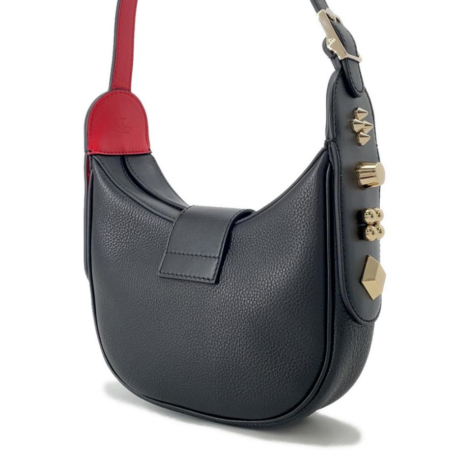 極美品 クリスチャンルブタン 2way ビジネスバッグ ロゴ スタッズ　ネイビー Christian Louboutin クリスチャンルブタン ルイス ナノ 2way