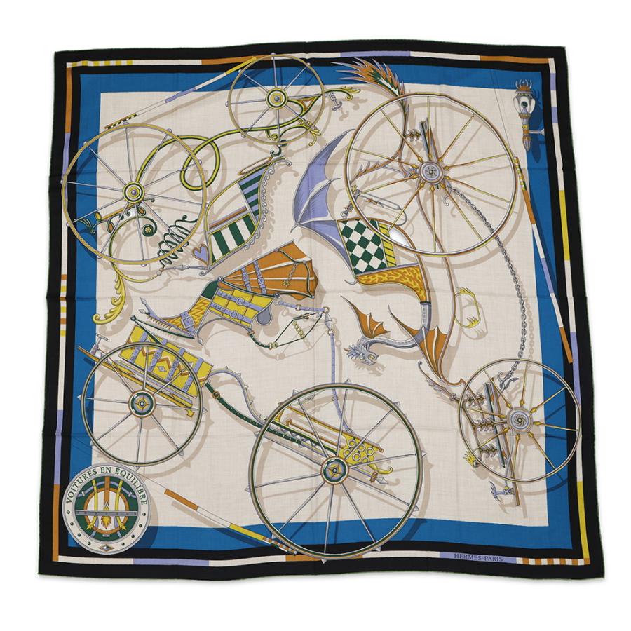 エルメス ストール カレ140 カレジェアン 精巧な馬車 VOITURES EN