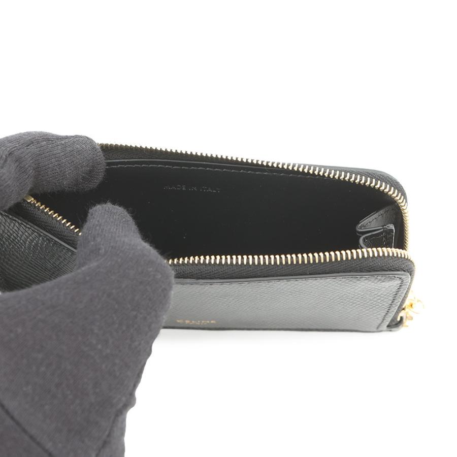 ジップ付きカードホルダー トリオンフ チャーム / グレインドカーフスキン CELINE】ジップ付きカードホルダー トリオンフ チャーム (CELINE