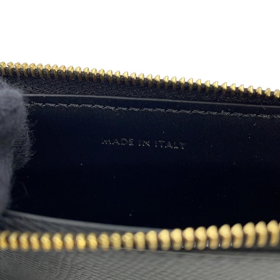 極美品 CELINE セリーヌカードケース　財布　ネイビー 大人可愛い セリーヌ カードケース ジップ付きロングカードホルダー グレインド