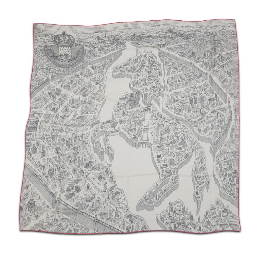 エルメス ストール カレ140 カレジェアン ヌーベル・シテ・カヴァリ