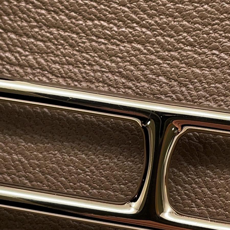 エルメス 財布 ロウリス ルリ エトゥープ/シャンパンゴールド金具 シェブルミゾル U刻印 HERMES 財布 【安心保証】の画像