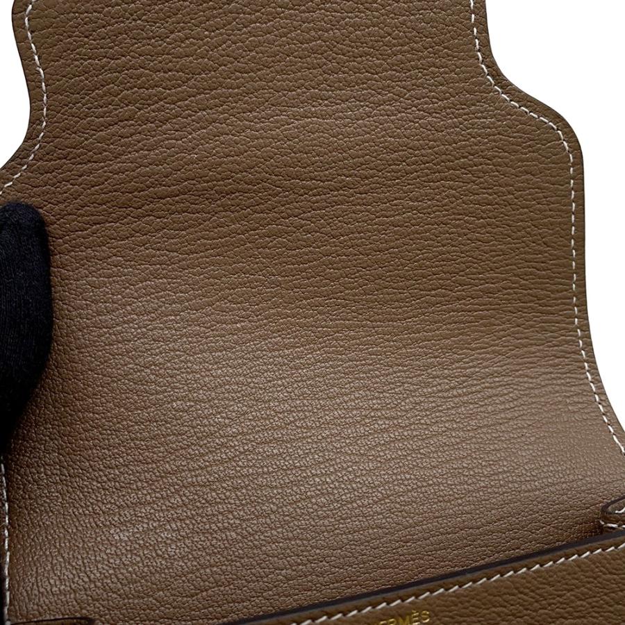 エルメス 財布 ロウリス ルリ エトゥープ/シャンパンゴールド金具 シェブルミゾル U刻印 HERMES 財布 【安心保証】の画像