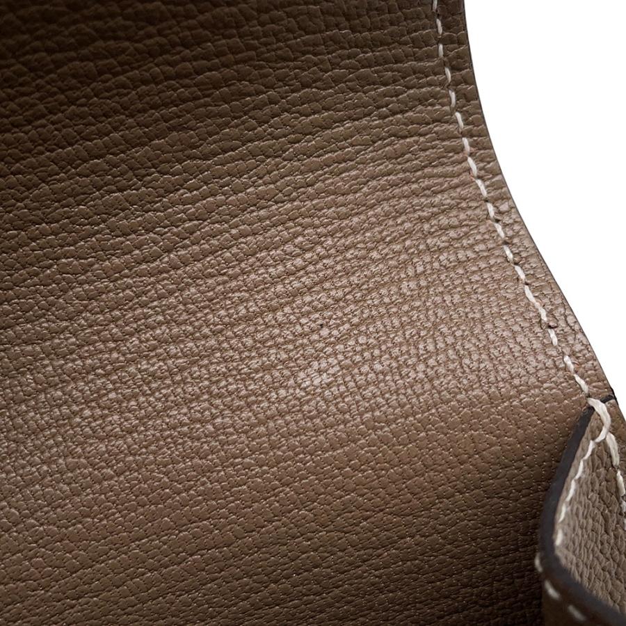 エルメス 財布 ロウリス ルリ エトゥープ/シャンパンゴールド金具 シェブルミゾル U刻印 HERMES 財布 【安心保証】の画像