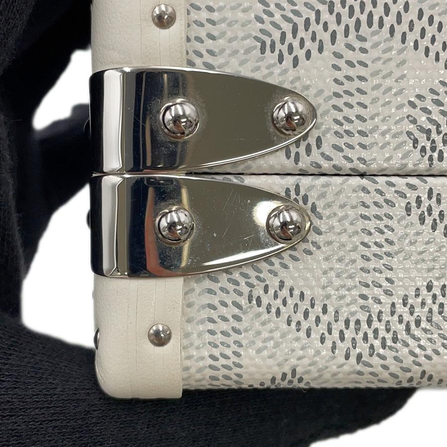 ゴヤール ショルダーバッグ ミノディエール PVC レザー MINA08PMLTY50CL50P GOYARD トランク 白 ゴヤール ショルダーバッグ ミノディエール PVC レザー
