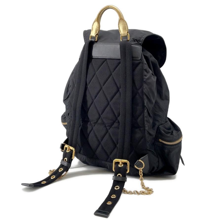 バーバリー リュック ロゴ バックパック ナイロン 4033282 BURBERRY 黒