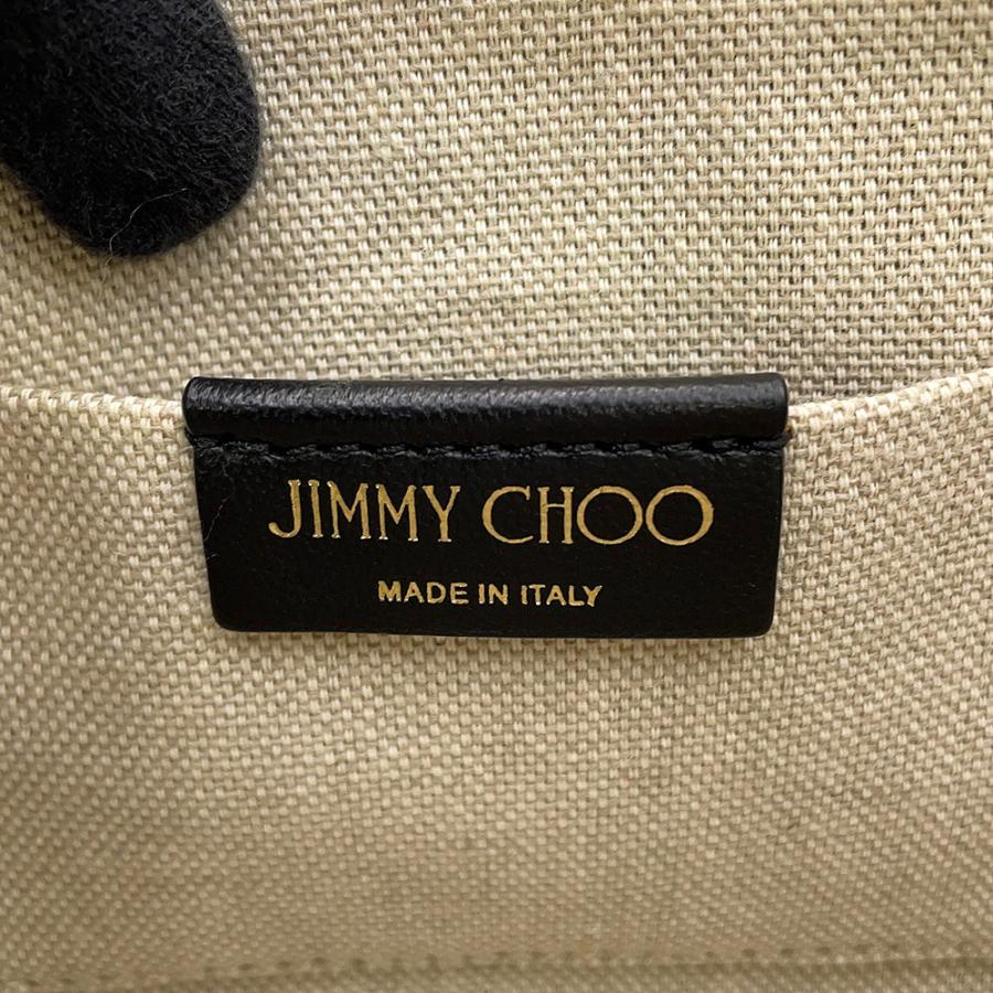 ジミーチュウ ショルダーバッグ ロゴ レザー JIMMY CHOO 黒 【安心保証