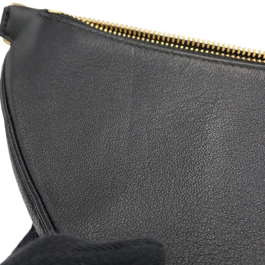 ジミーチュウ ショルダーバッグ ロゴ レザー JIMMY CHOO 黒 【安心保証