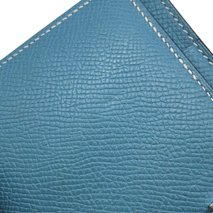 エルメス 長財布 ベアンスフレ ブルージーン/シルバー金具 エプソン □N刻印 HERMES 財布 エルメス 長財布 ベアンスフレ ブルージーン/シルバー金具 エプソン