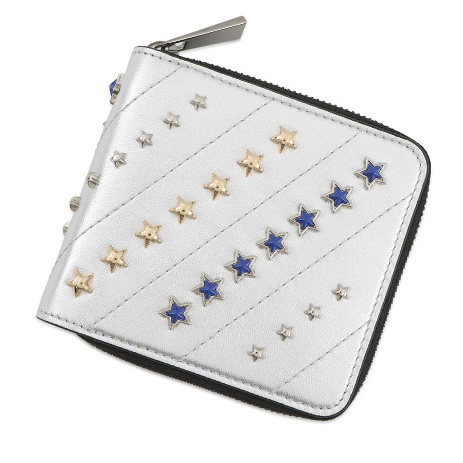 ジミーチュウ 二つ折り財布 LAWRENCE ローレンス スタースタッズ LAWRENCEAHQ JIMMY CHOO ラウンドファスナー ジミーチュウ 二つ折り財布 LAWRENCE ローレンス スタースタッズ