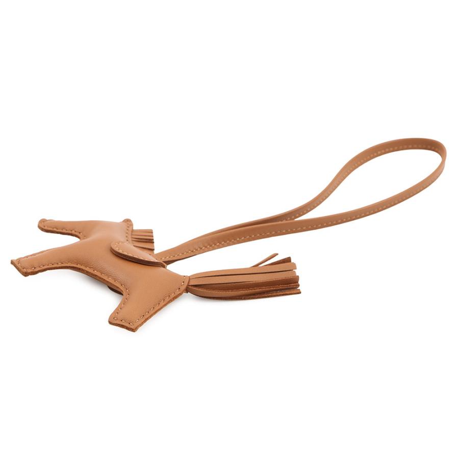 エルメス バッグチャーム ロデオ PM ゴールド ラムスキン B刻印 HERMES