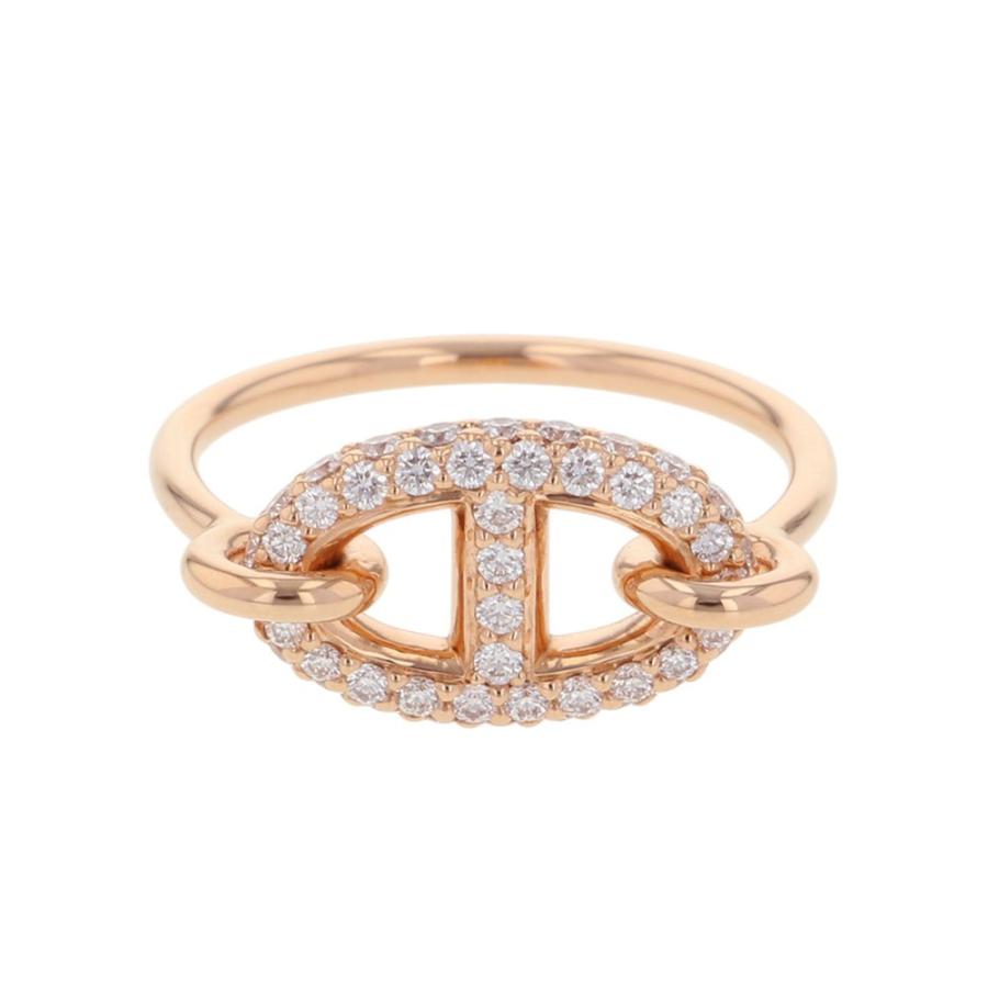 エルメス リング ファランドール ダイヤモンド 48P 計0.45ct K18PG