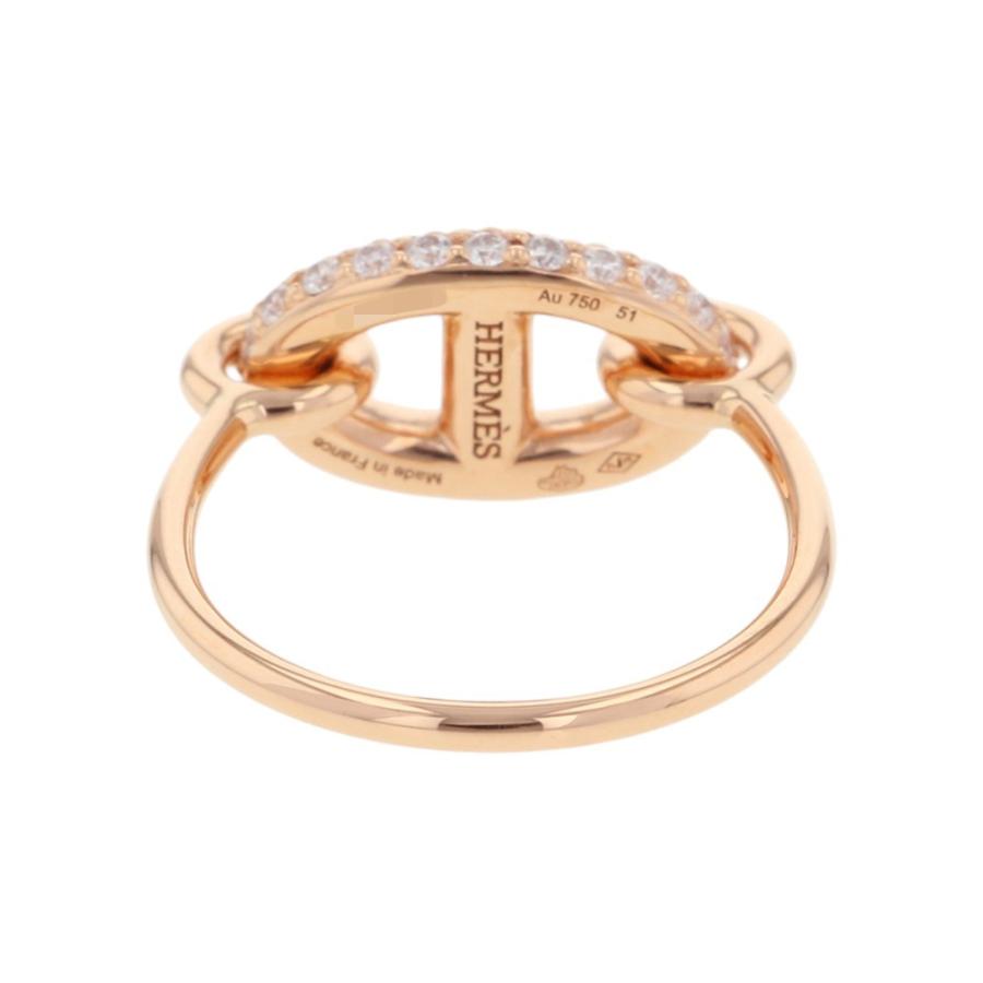 エルメス リング ファランドール ダイヤモンド 48P 計0.45ct K18PG