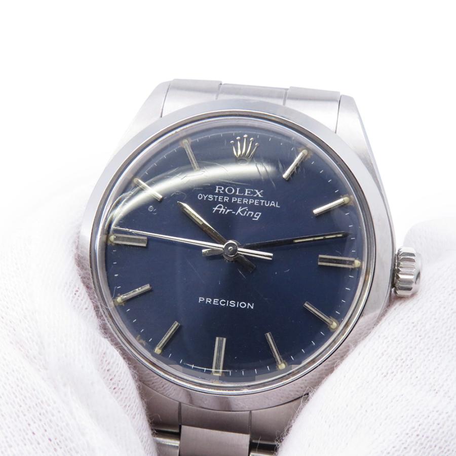ロレックス エアキング 76番 5500 ROLEX 腕時計 ブルー文字盤 【安心