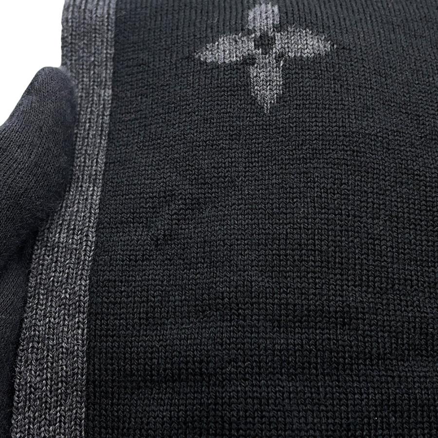 ルイ ヴィトン マフラー 黒 ルイ・ヴィトン LOUIS VUITTON レディース